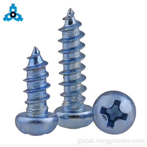 Cross Self Tapping Screws 4 Bule zinc Phillips Pan Head Self-Tapping Screws Factory